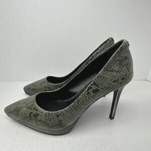 DKNY Two Tone Snake Pump | Military Green | 7.5